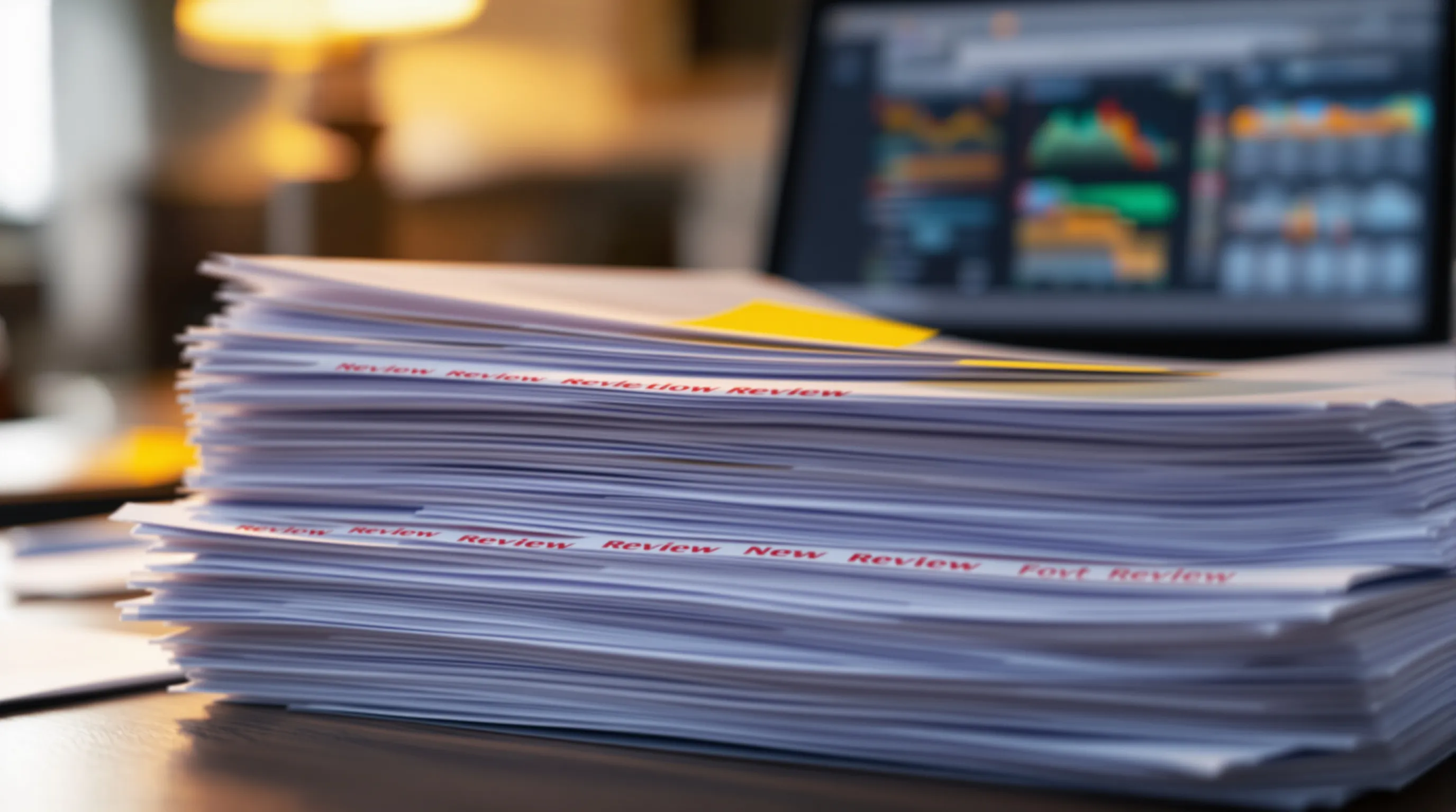 Stack of documents stamped attorneys